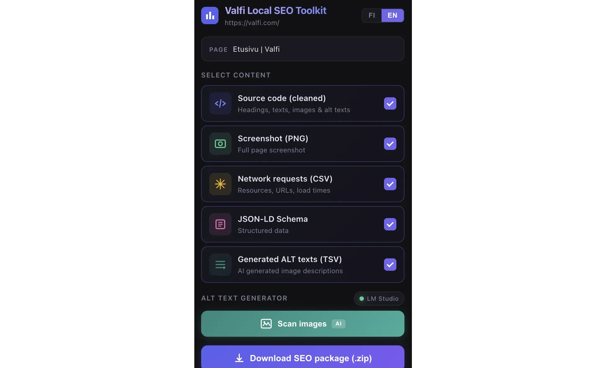 Valfi Local SEO Toolkit